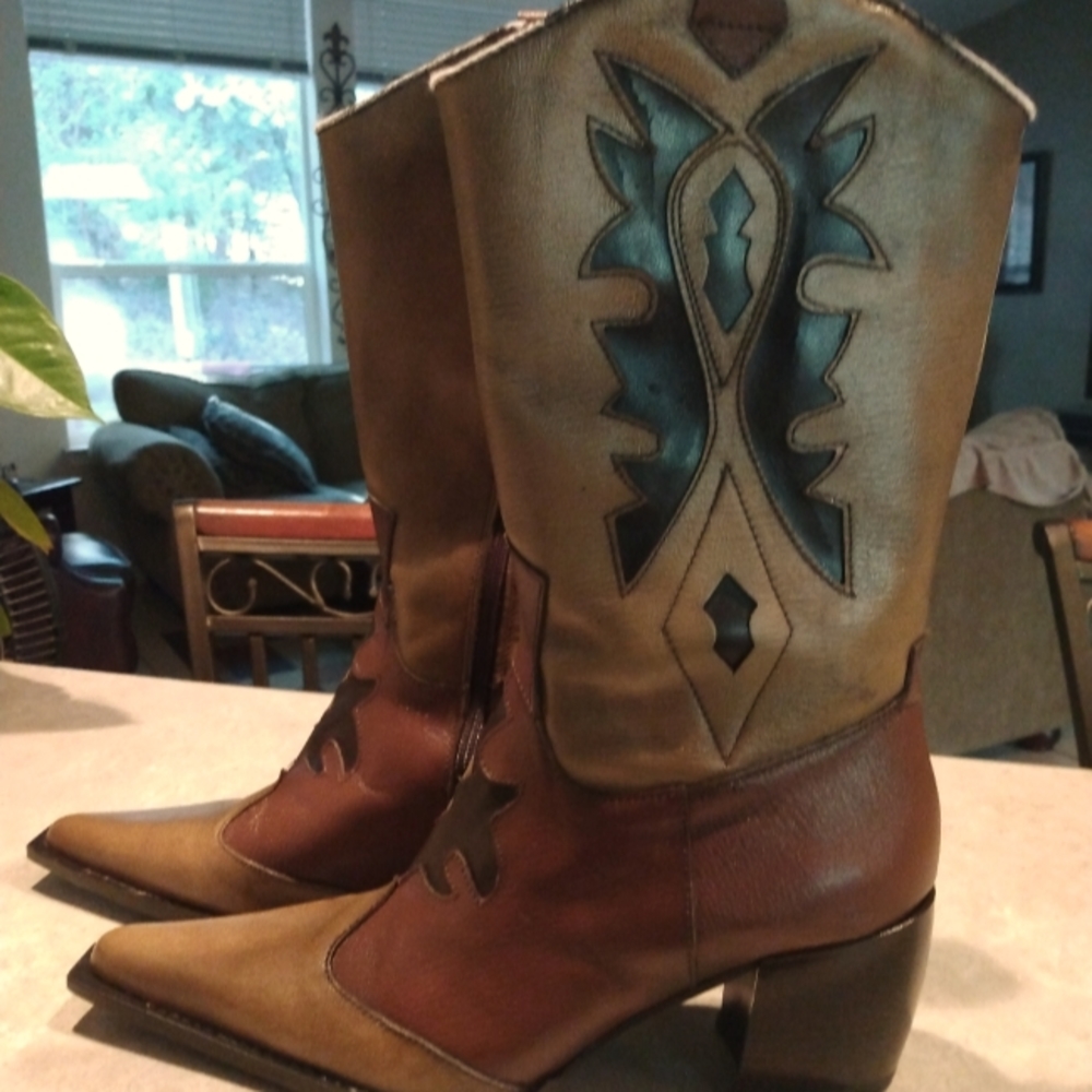 Bonanza leather boots